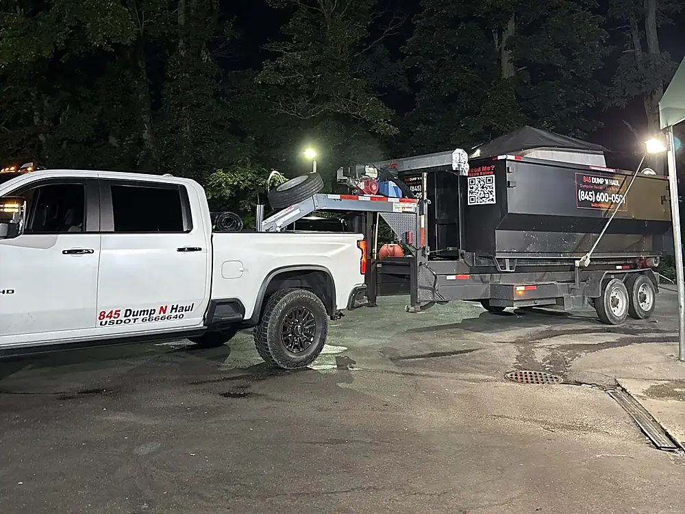 Evening dumpster delivery \u2014 available 7 days a week in Beacon, NY — 845 Dump 'N Haul